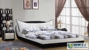 臥室家具 雙人皮床 真皮床 環保皮軟體套床 床頭柜109#_家居家具_世界工廠網中國產品信息庫